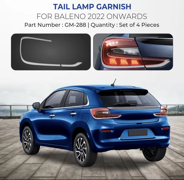 Buy Maruti Suzuki Baleno Car Tail Light Chrome Accessories